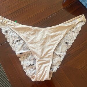 BCBGMaxAzria tan Lace Trim Panties
